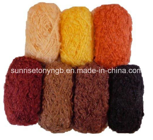 Textile Custom Colored Wool Acrylic Boucle Hand Knitting Fancy Yarn