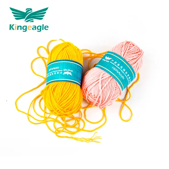 Kingeagle 2022 Nouveau Style Usine Vente Lait Coton 100% Acrylique Fil Crochet pour Tricoter