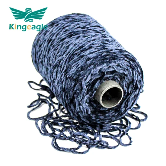 Kingeagle 4.5nm Polyester Chenille Fil de fantaisie pour le tissage à tricoter