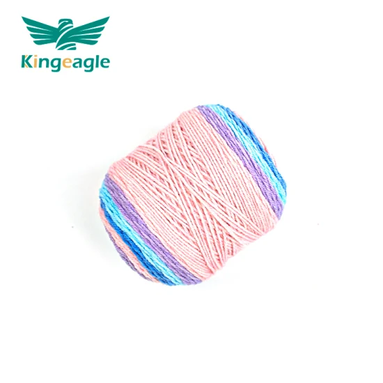 Échantillon gratuit de fils à tricoter mélangés en mohair coloré de gros de nouvelle conception de Kingeagle