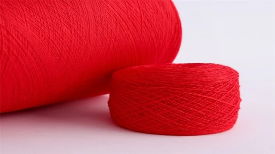 Sensation de main douce 48nm 50% viscose 28%PBT 22%fils mélangés en nylon pour le tricot